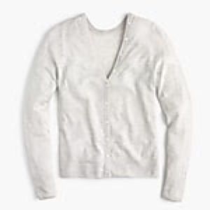 NWT J. Crew Reversible Button-Back Sweater